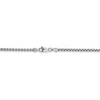 FJC Finejewelers 14k White Gold 2.45mm Hollow Round Box Chain