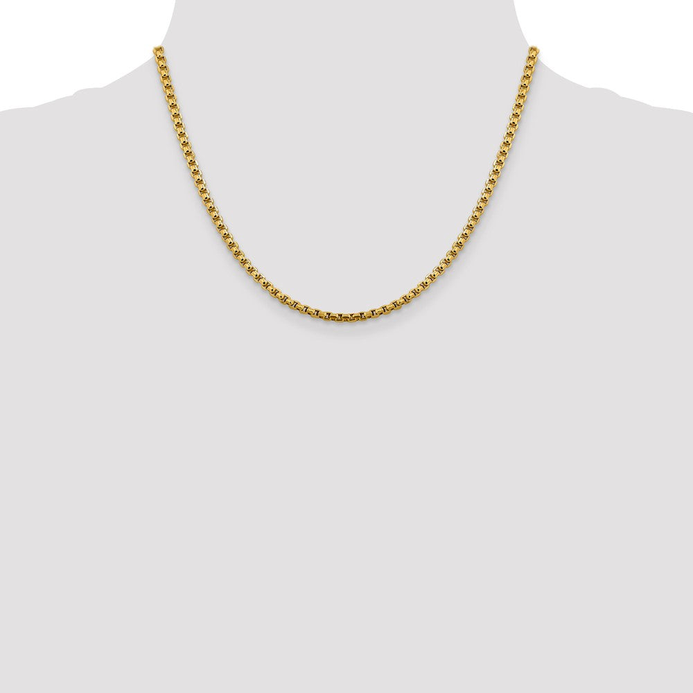 FJC Finejewelers 14 kt Yellow Gold 3.6mm Hollow Round Box Chain