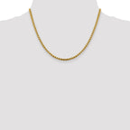 FJC Finejewelers 14 kt Yellow Gold 3.6mm Hollow Round Box Chain