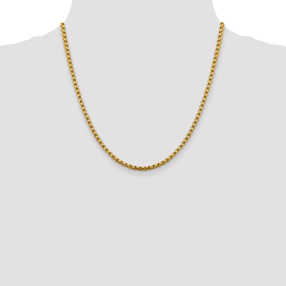 FJC Finejewelers 14 kt Yellow Gold 3.6mm Hollow Round Box Chain
