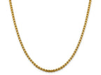 FJC Finejewelers 14 kt Yellow Gold 3.6mm Hollow Round Box Chain
