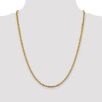 FJC Finejewelers 14 kt Yellow Gold 3.6mm Hollow Round Box Chain