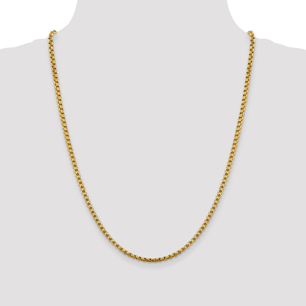 FJC Finejewelers 14 kt Yellow Gold 3.6mm Hollow Round Box Chain
