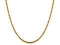 FJC Finejewelers 14 kt Yellow Gold 3.6mm Hollow Round Box Chain