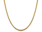 FJC Finejewelers 14 kt Yellow Gold 3.6mm Hollow Round Box Chain