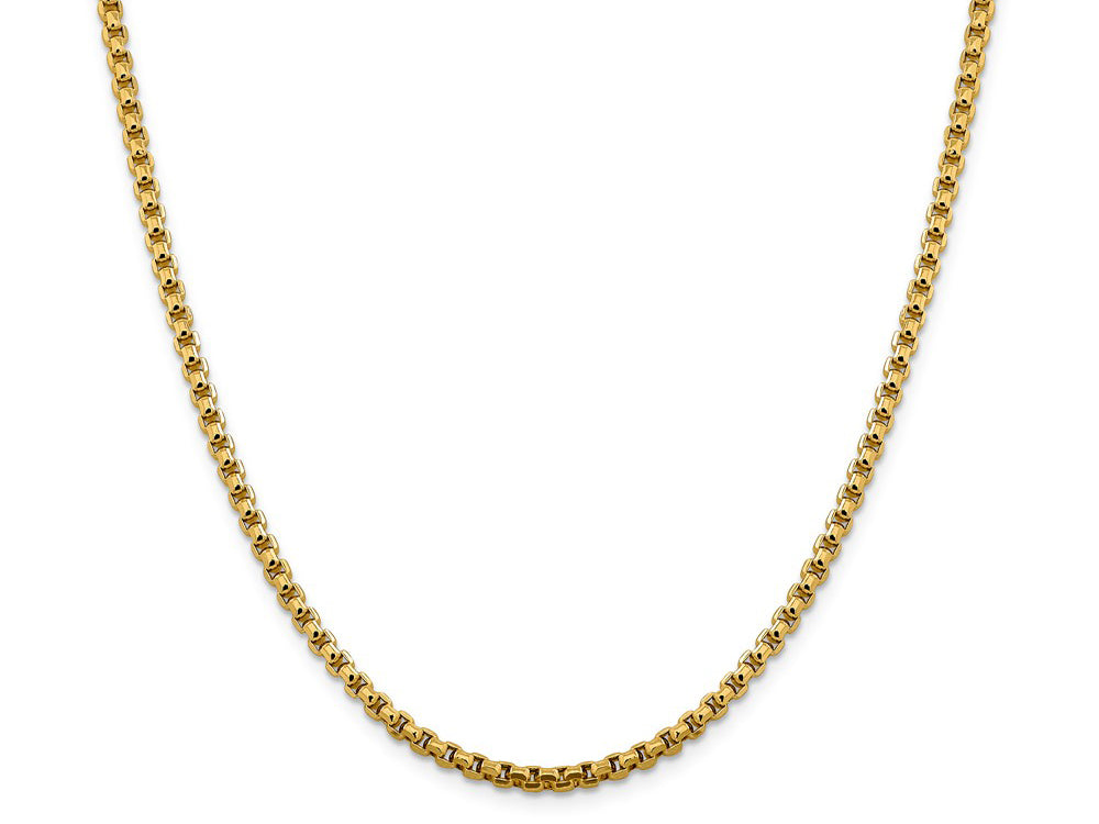 FJC Finejewelers 14 kt Yellow Gold 3.6mm Hollow Round Box Chain