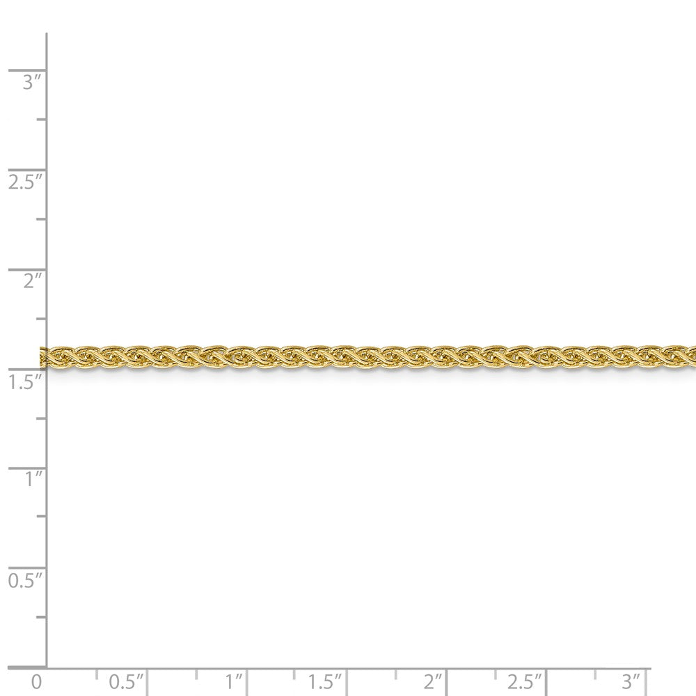 FJC Finejewelers 14k 2.75mm Semi-solid Wheat Chain