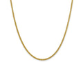 FJC Finejewelers 14k 2.75mm Semi-solid Wheat Chain