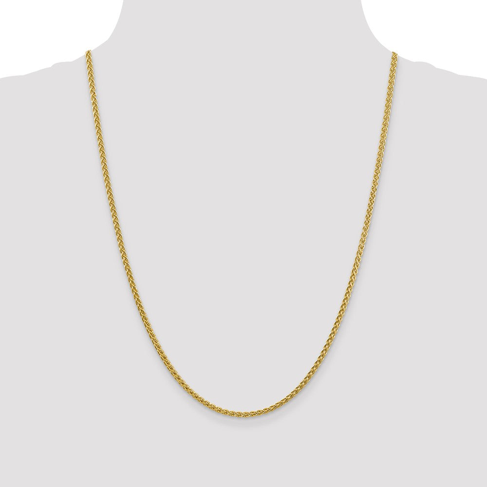 FJC Finejewelers 14k 2.75mm Semi-solid Wheat Chain