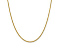 FJC Finejewelers 14k 2.75mm Semi-solid Wheat Chain