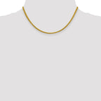 FJC Finejewelers 14k 3.45mm Semi-solid Wheat Chain