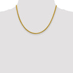 FJC Finejewelers 14k 3.45mm Semi-solid Wheat Chain
