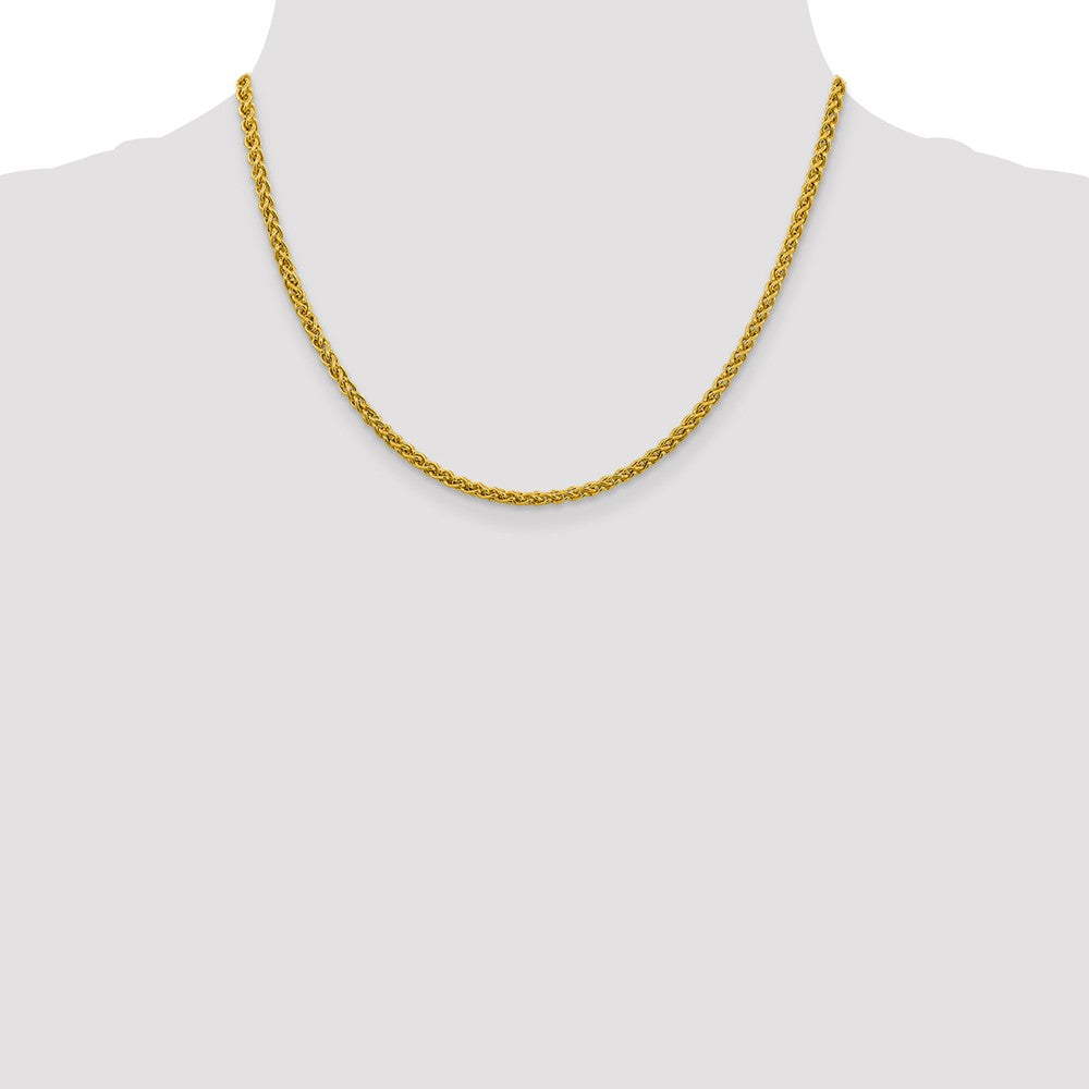 FJC Finejewelers 14k 3.45mm Semi-solid Wheat Chain