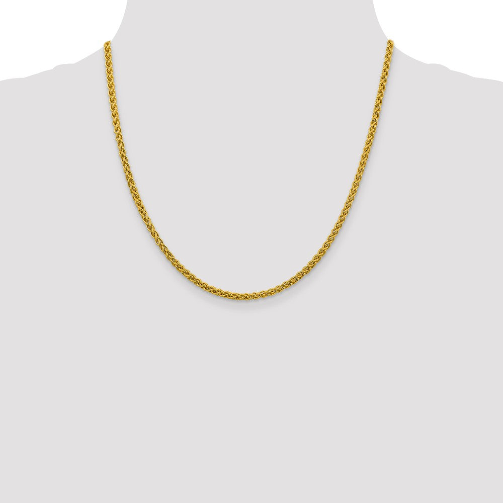 FJC Finejewelers 14k 3.45mm Semi-solid Wheat Chain