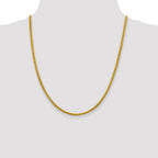 FJC Finejewelers 14k 3.45mm Semi-solid Wheat Chain