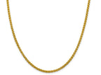 FJC Finejewelers 14k 3.45mm Semi-solid Wheat Chain