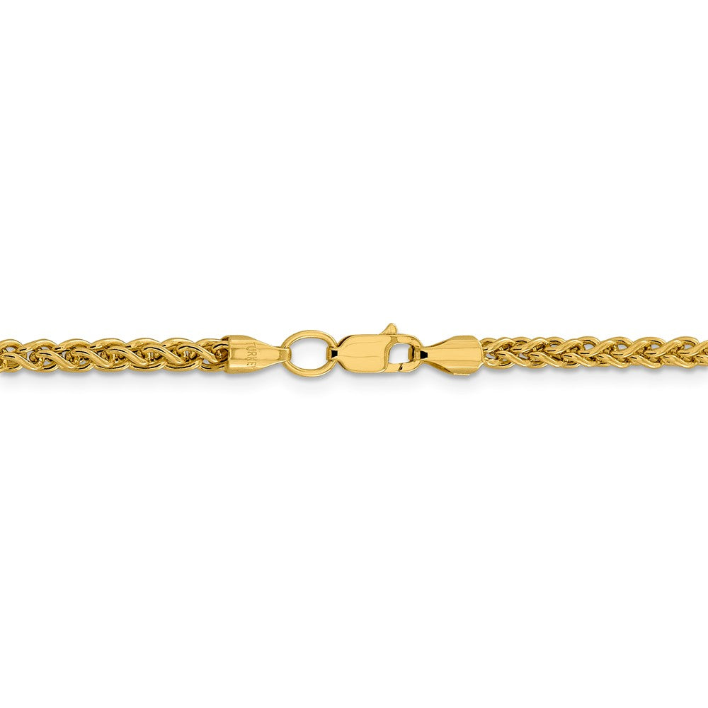 FJC Finejewelers 14k 3.45mm Semi-solid Wheat Chain