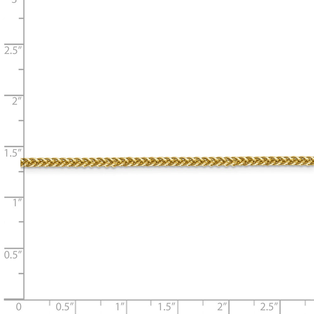 FJC Finejewelers 14k 2.35mm Semi-solid 3-wire Wheat Chain