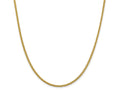 FJC Finejewelers 14k 2.35mm Semi-solid 3-wire Wheat Chain