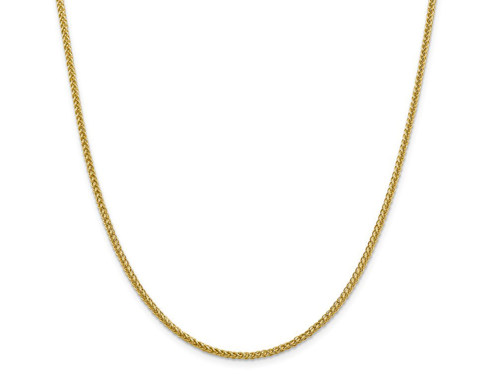FJC Finejewelers 14k 2.35mm Semi-solid 3-wire Wheat Chain