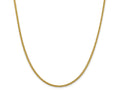 FJC Finejewelers 14k 2.35mm Semi-solid 3-wire Wheat Chain