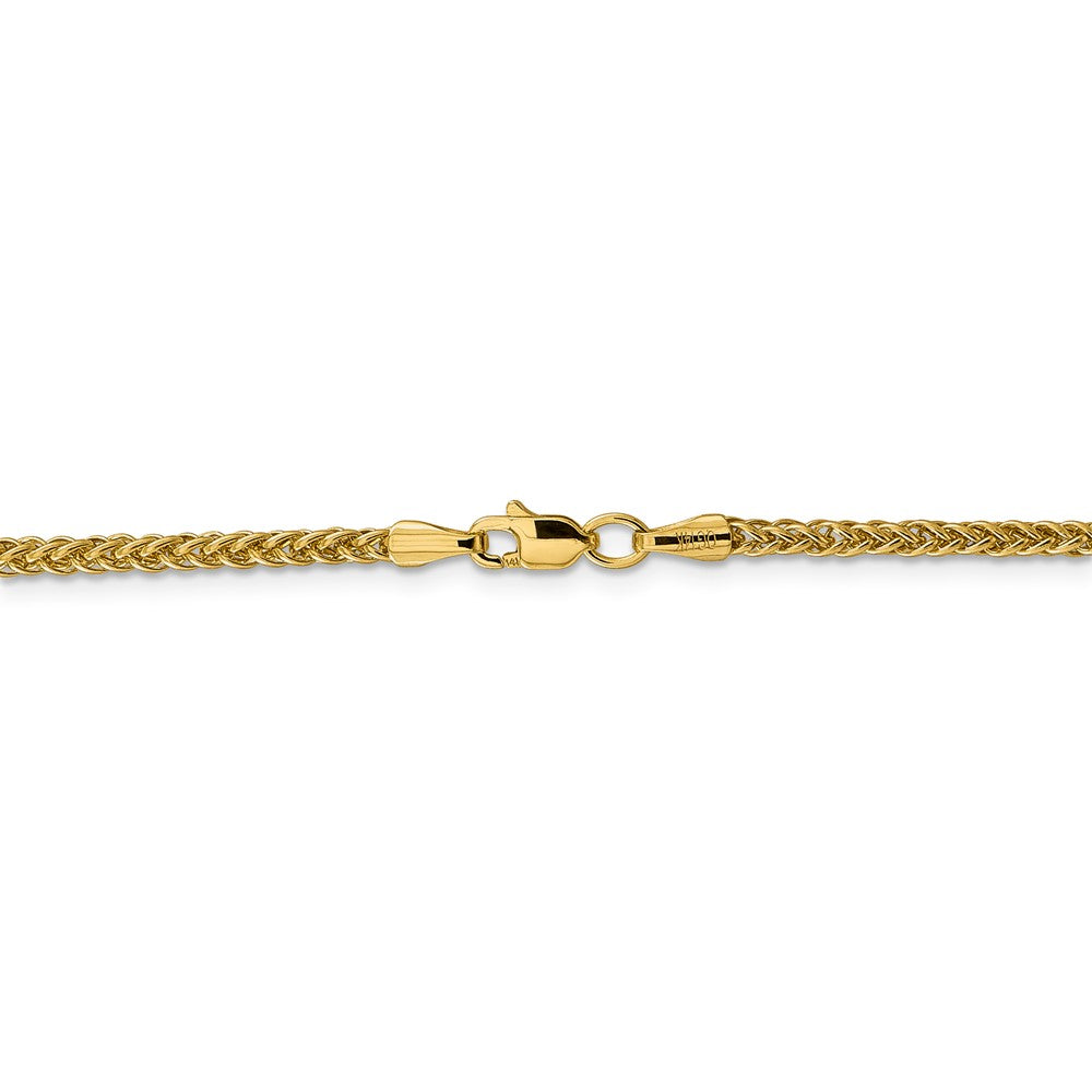 FJC Finejewelers 14k 2.35mm Semi-solid 3-wire Wheat Chain