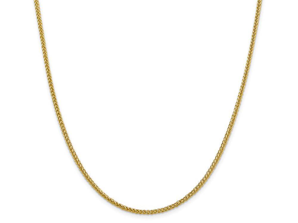 FJC Finejewelers 14k 2.35mm Semi-solid 3-wire Wheat Chain