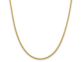 FJC Finejewelers 14k 2.35mm Semi-solid 3-wire Wheat Chain
