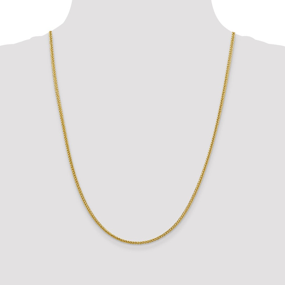 FJC Finejewelers 14k 2.35mm Semi-solid 3-wire Wheat Chain