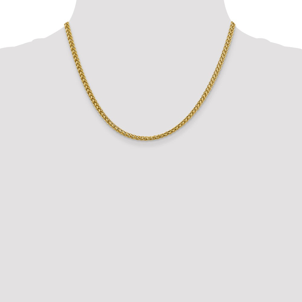 FJC Finejewelers 14k 4.30mm Semi-solid 3-wire Wheat Chain
