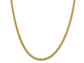 FJC Finejewelers 14k 4.30mm Semi-solid 3-wire Wheat Chain