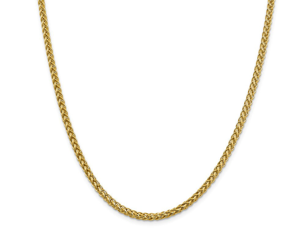 FJC Finejewelers 14k 4.30mm Semi-solid 3-wire Wheat Chain