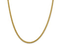 FJC Finejewelers 14k 4.30mm Semi-solid 3-wire Wheat Chain