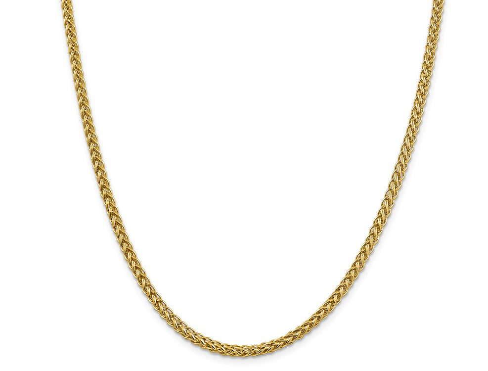 FJC Finejewelers 14k 4.30mm Semi-solid 3-wire Wheat Chain