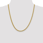 FJC Finejewelers 14k 4.30mm Semi-solid 3-wire Wheat Chain
