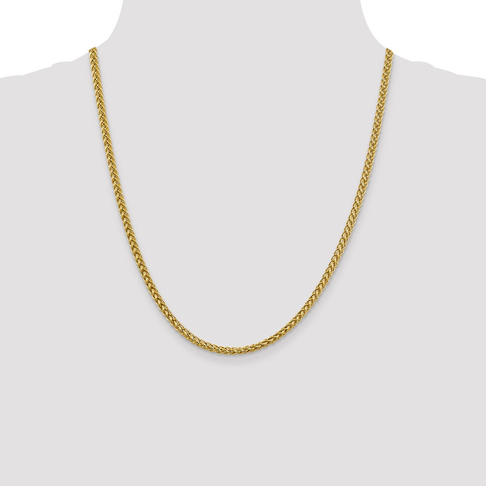 FJC Finejewelers 14k 4.30mm Semi-solid 3-wire Wheat Chain
