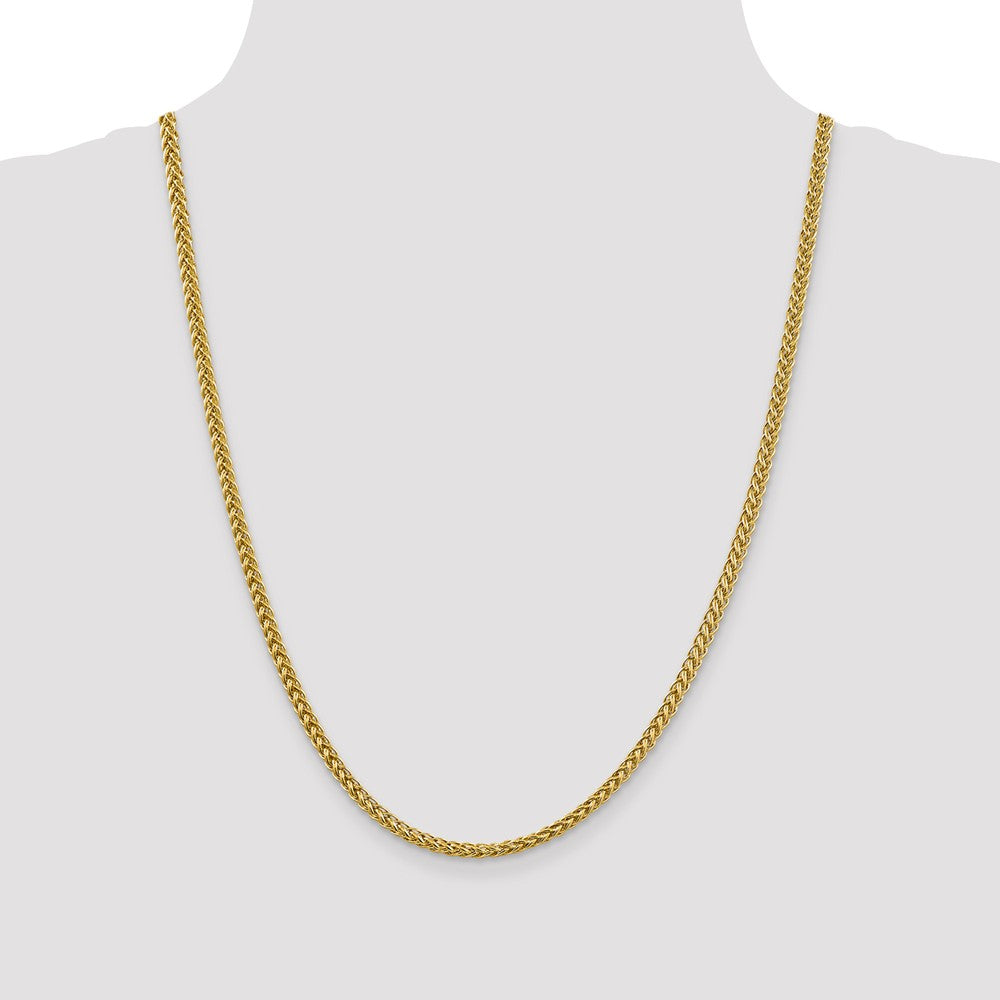 FJC Finejewelers 14k 4.30mm Semi-solid 3-wire Wheat Chain