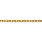 FJC Finejewelers 14k 4.30mm Semi-solid 3-wire Wheat Chain