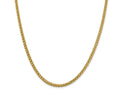 FJC Finejewelers 14k 4.30mm Semi-solid 3-wire Wheat Chain