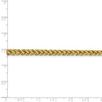 FJC Finejewelers 14k 4.65mm Semi-solid 3-wire Wheat Chain