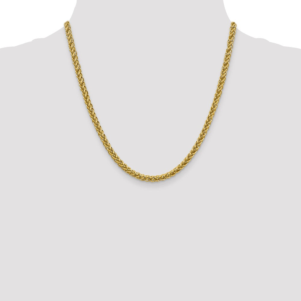 FJC Finejewelers 14k 4.65mm Semi-solid 3-wire Wheat Chain