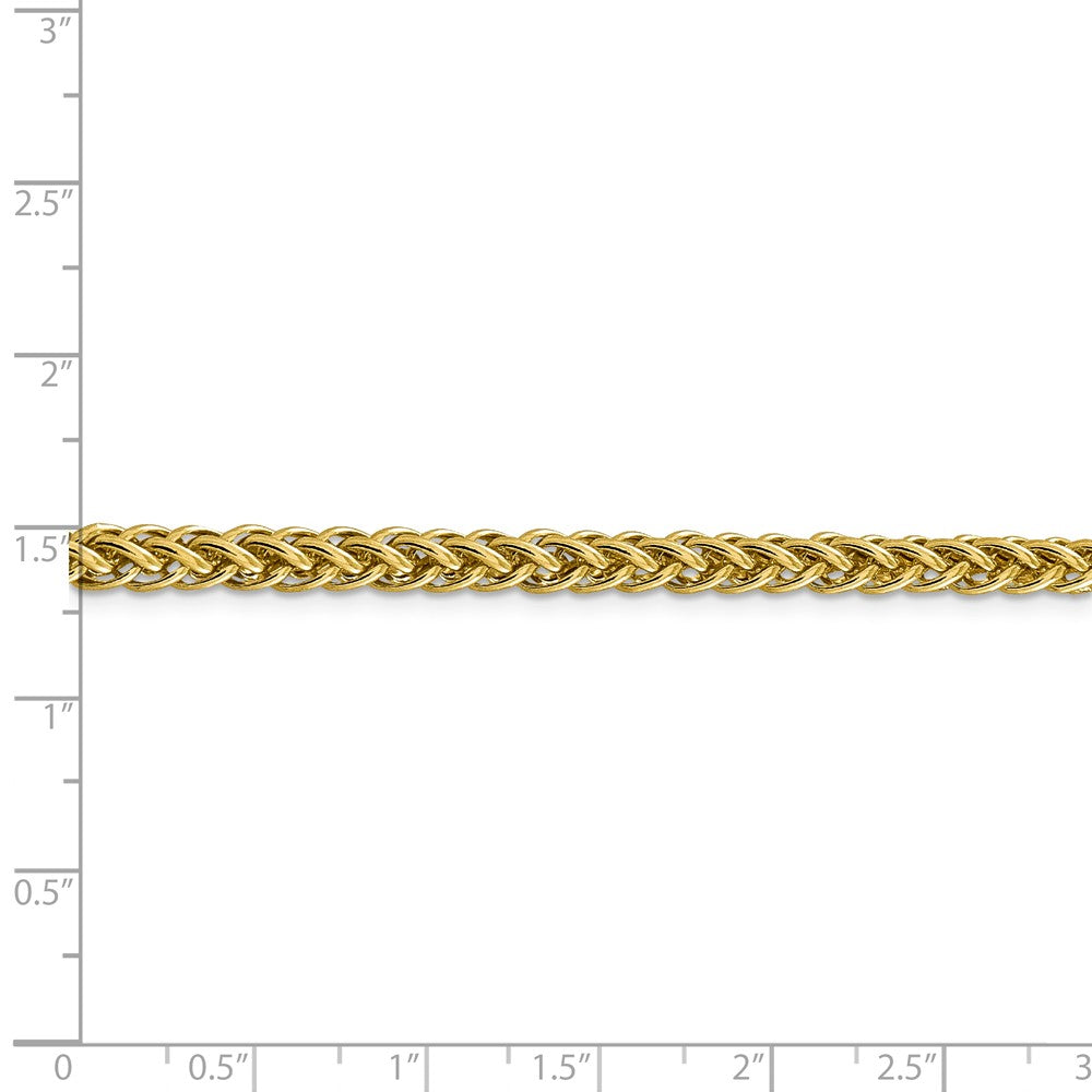FJC Finejewelers 14k 4.65mm Semi-solid 3-wire Wheat Chain