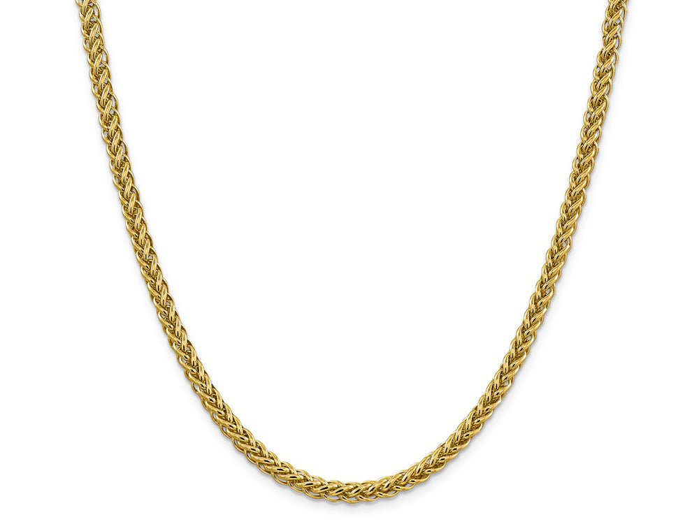 FJC Finejewelers 14k 4.65mm Semi-solid 3-wire Wheat Chain
