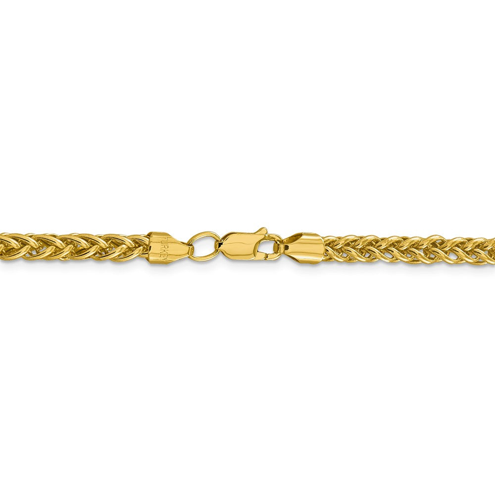 FJC Finejewelers 14k 4.65mm Semi-solid 3-wire Wheat Chain