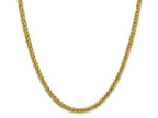 FJC Finejewelers 14k 4.65mm Semi-solid 3-wire Wheat Chain