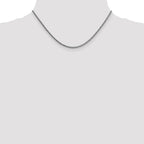 FJC Finejewelers 14k White Gold 2.35mm Semi-solid 3-wire Wheat Chain
