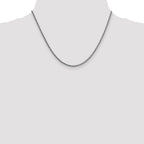 FJC Finejewelers 14k White Gold 2.35mm Semi-solid 3-wire Wheat Chain