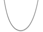 FJC Finejewelers 14k White Gold 2.35mm Semi-solid 3-wire Wheat Chain