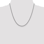 FJC Finejewelers 14k White Gold 2.35mm Semi-solid 3-wire Wheat Chain