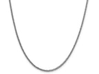 FJC Finejewelers 14k White Gold 2.35mm Semi-solid 3-wire Wheat Chain